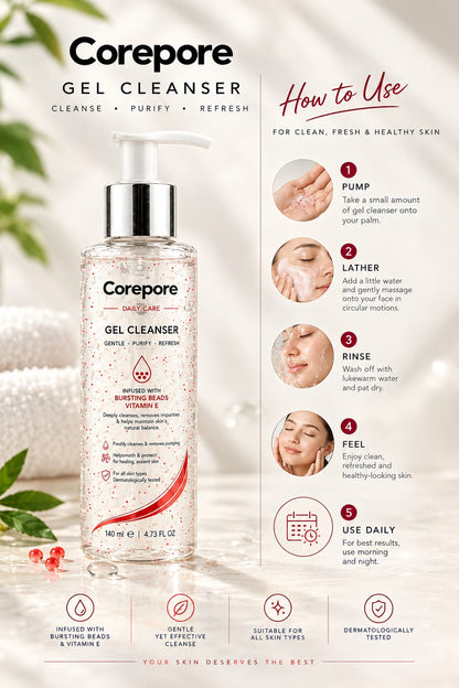 Vitamin E + Glycerin Hydrating Gel Cleanser