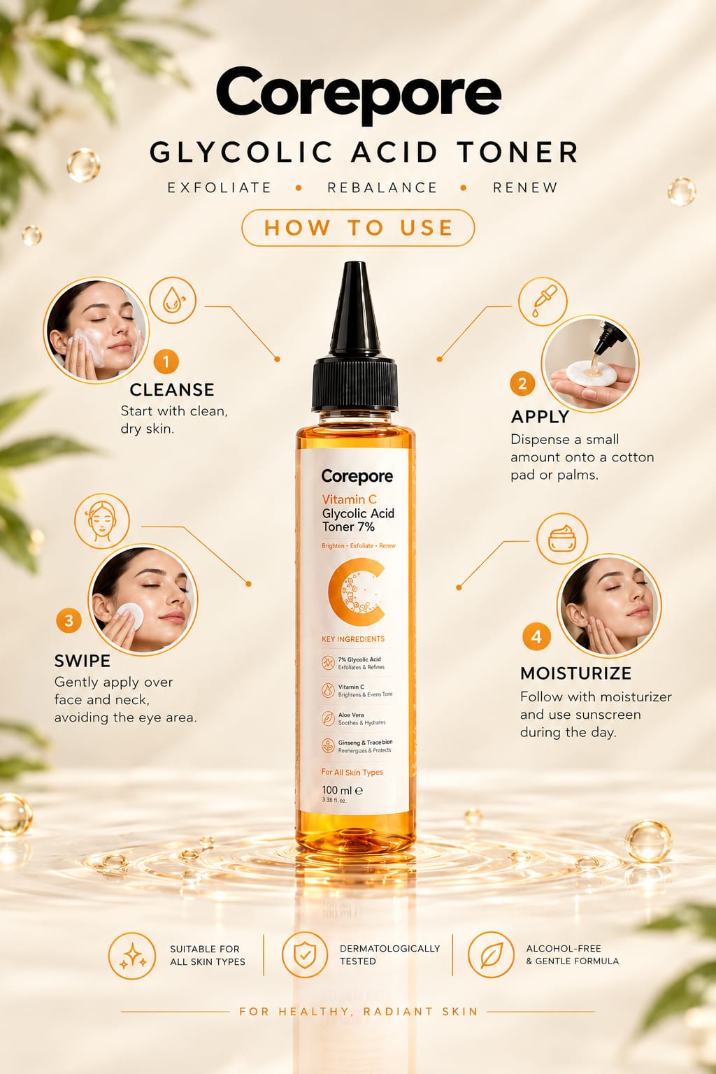7% Glycolic Acid Resurfacing + Brightening Toner