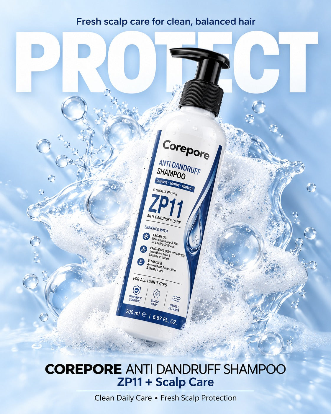 ZP11 + Argan Oil Anti-Dandruff Shampoo
